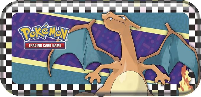 Pokémon - Trading Card Game: Back to School Pencil Case - Glurak (1 Tin Box & 2 Booster Packs)