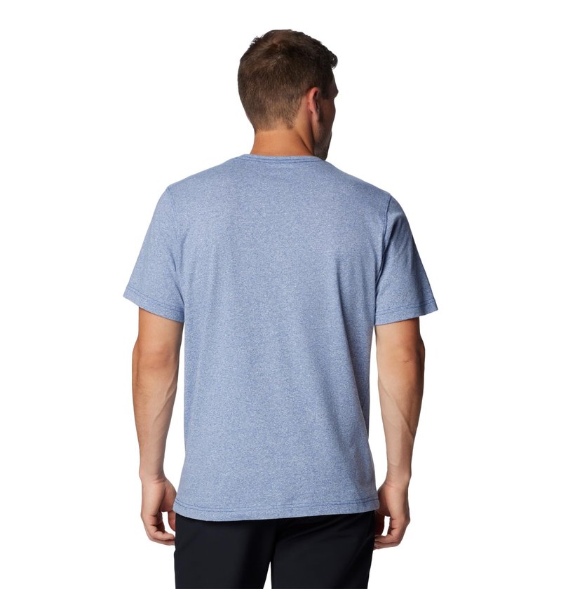 Columbia Men's Thistletown Hills Short Sleeve, Mountain Blue Heather, 2X Tall