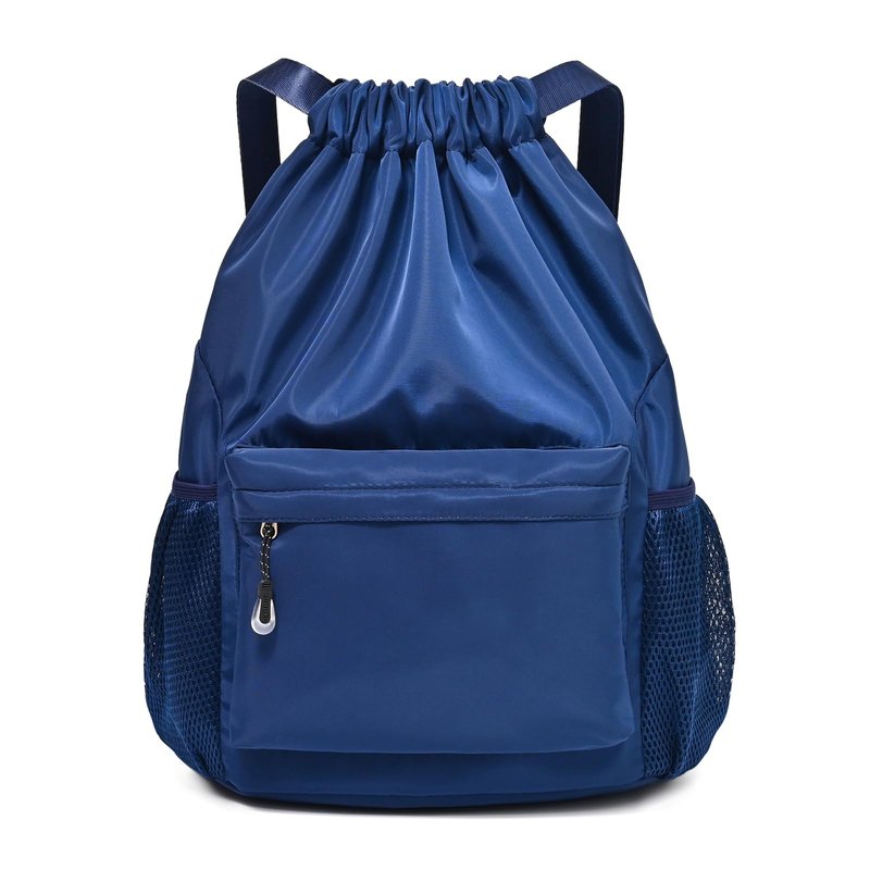 LOKAPEGY Khaki Drawstring Backpack for Women, Waterproof Drawstring Gym Bag for Men, Small Cinch Sack for Basketball, Pull String Sport Bag for Soccer.
