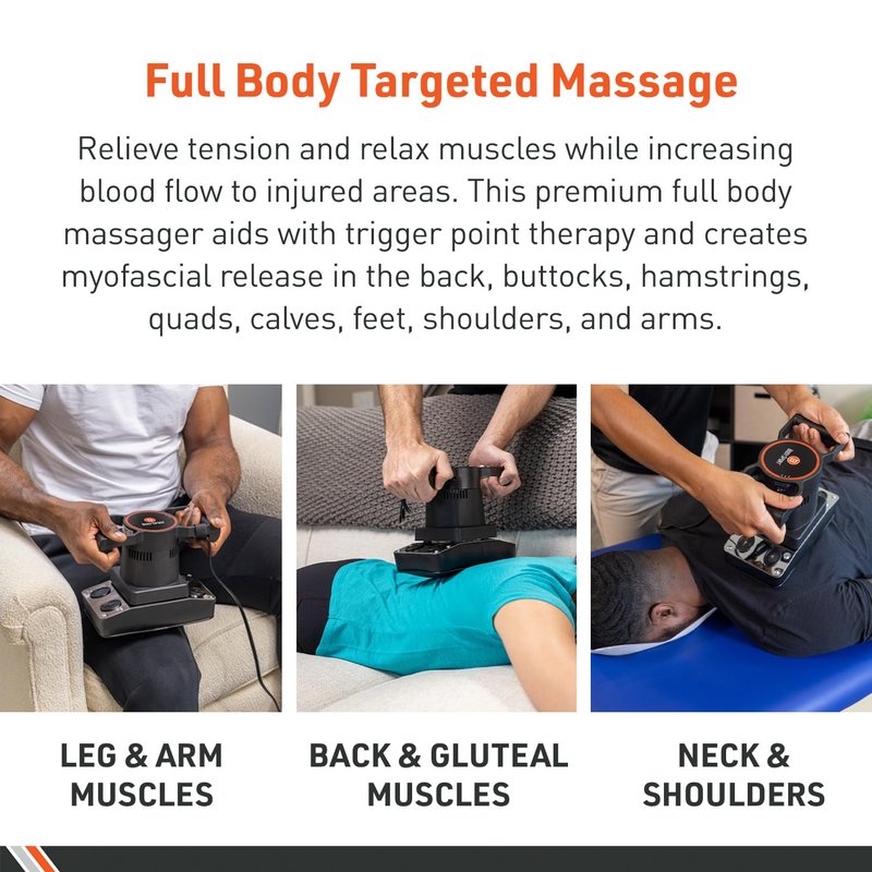 Body Sport Therapeutic Dual Speed Professional Vibrating Massager for Pain & Aching Muscle Relief – High-Powered, Effective, Chiropractic Myofascial Release Tool & Trigger Point Therapy