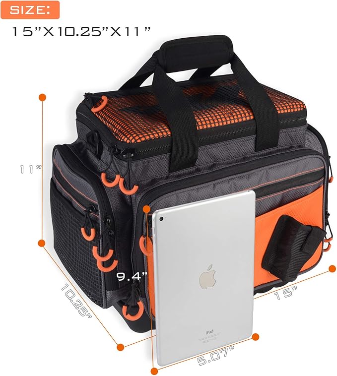 KastKing Fishing Gear & Tackle Bags - Saltwater Resistant Fishing Bags - Fishing Tackle Storage Bags