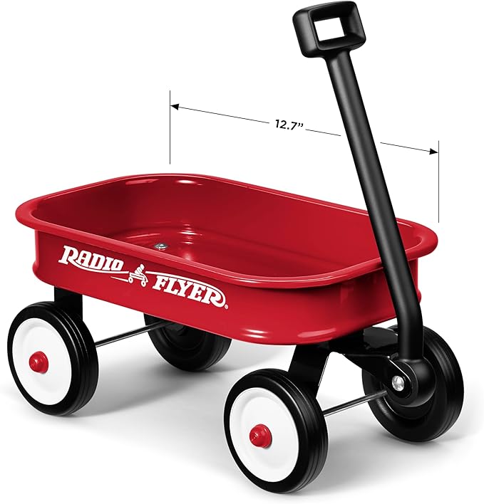 Radio Flyer Miniature Kids Wagon 12.5”, Toy Wagon with Wheels, Rolling Cart for Toddlers & Kids, Indoor & Outdoor Play or Baby Shower Decoration, Ages 1.5+