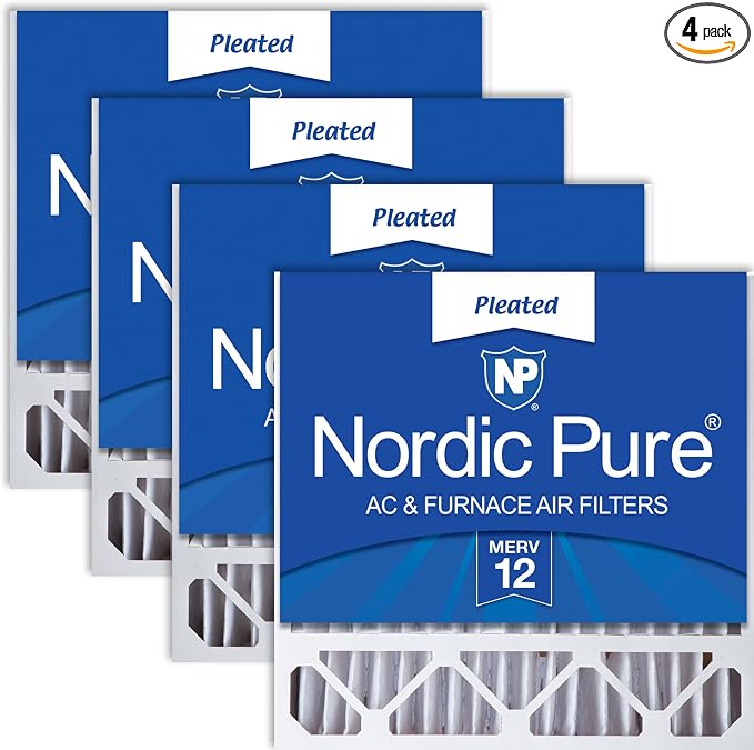 Nordic Pure 20x20x5 Honeywell/Lennox Replacement MERV 12 Air Filters 4 Pack