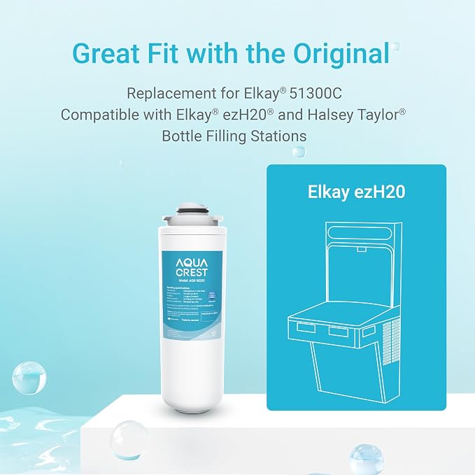 AQUA CREST Replacement Filter for Elkay® 51300C, Compatible