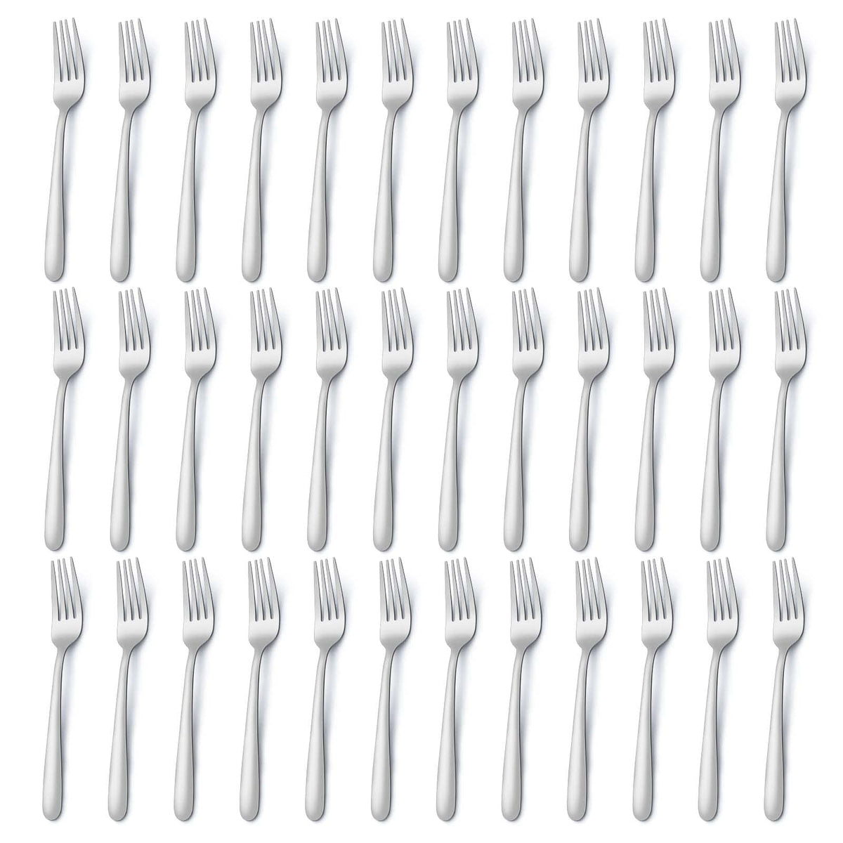 Pleafind 24-Pcs Dinner Forks, 7.1 Inch Forks Silverware, Silverware Forks, Stainless Steel Forks, Mirror Polished Forks Silverware Set, Forks Use for Home, Kitchen or Restaurant, Dishwasher Safe
