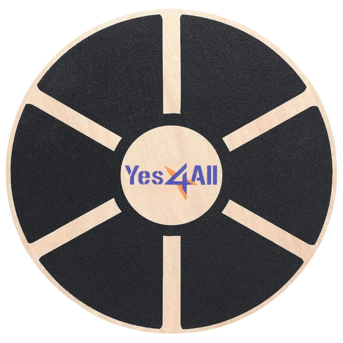 Yes4All Wooden Wobble Balance Board – Exercise Balance Stability Trainer 15.75 inch Diameter - Blue - ²L6CJZ
