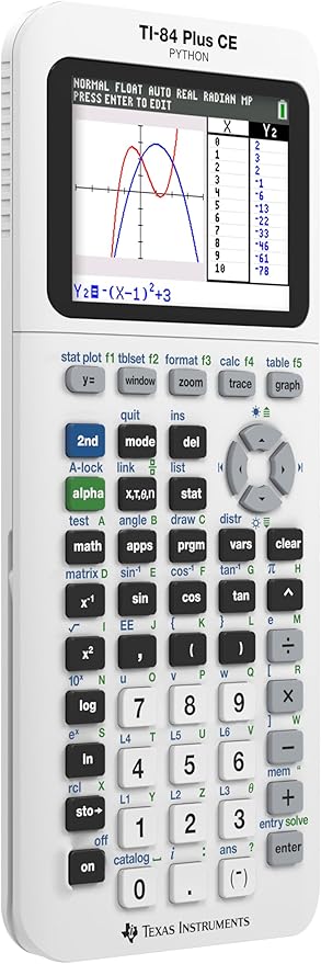 Texas Instruments TI-84 Plus CE Color Graphing Calculator, Bright White