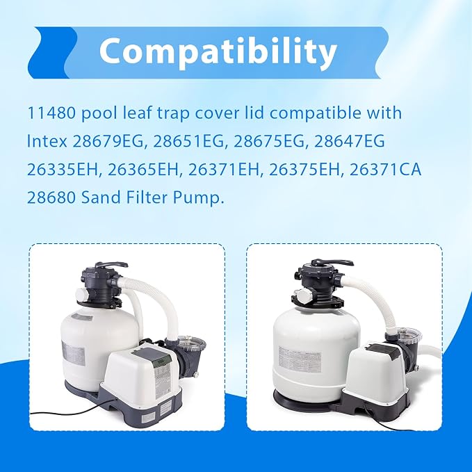 11480 Pool Pump Filter Cover Lid Compatible