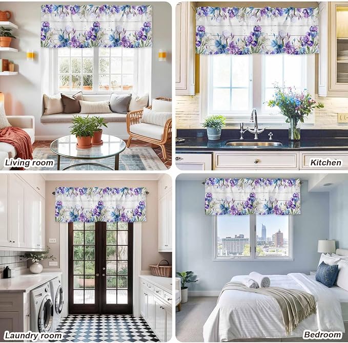 Spring Flowers Curtain Valances