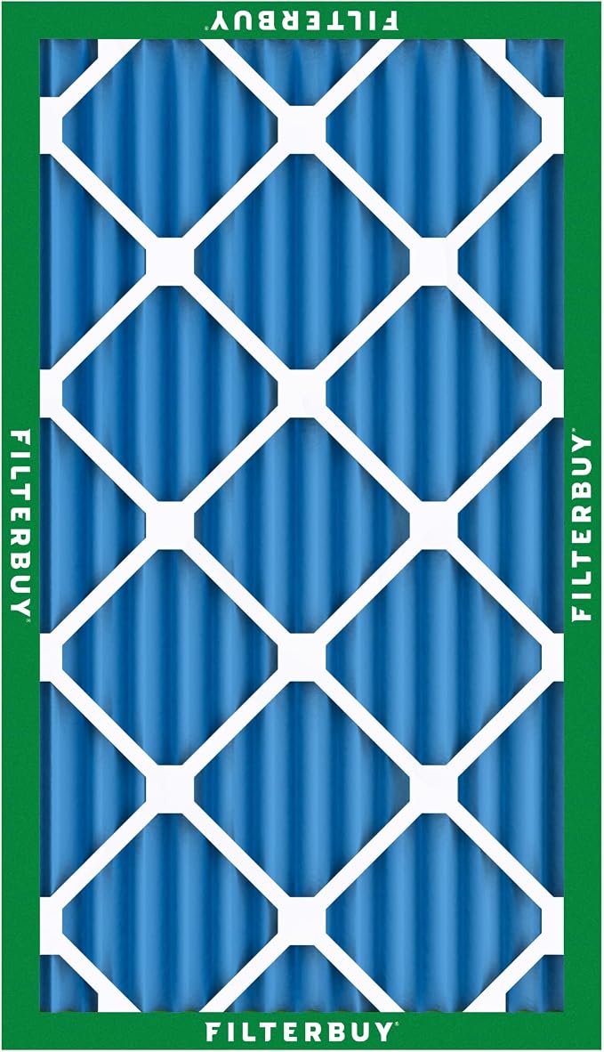 Filterbuy 16x25x2 Air Filter MERV 13 Optimal Smoke & Allergy Defense,