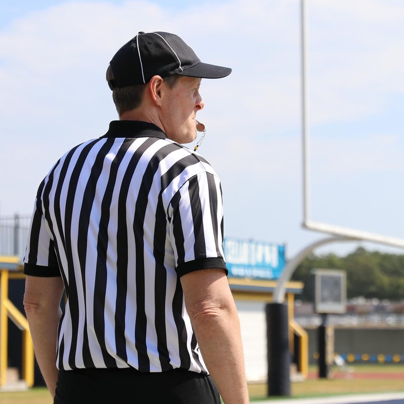 Murray Sporting Goods Men’s Referee Shirt Collared | Official Mens Ref Shirt Jersey Short Sleeve - Football Halloween Costume (Large)