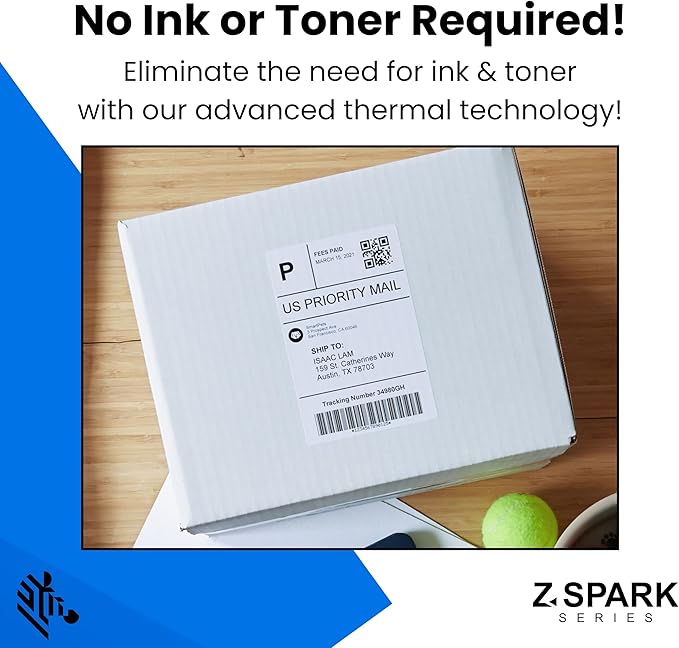 Zebra ZD220 Thermal Desktop Printer 4"| 203 DPI | No Ink Required | USB Connectivity | 2 Year Warranty | Direct Thermal | Z-Spark Series