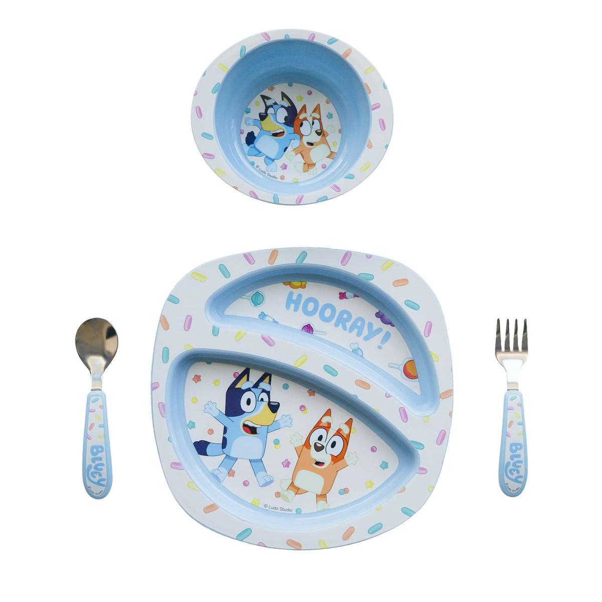 The First Years CoComelon Dinnerware Set - Toddler Plates and Toddler Utensils- 4 Count