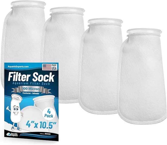 Aquatic Experts 4 inch Ring 100 Micron Felt Filter Sock