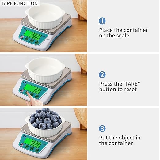 Food Scale 22lb, Digital Kitchen Scales for Baking Bread Cooking Meat