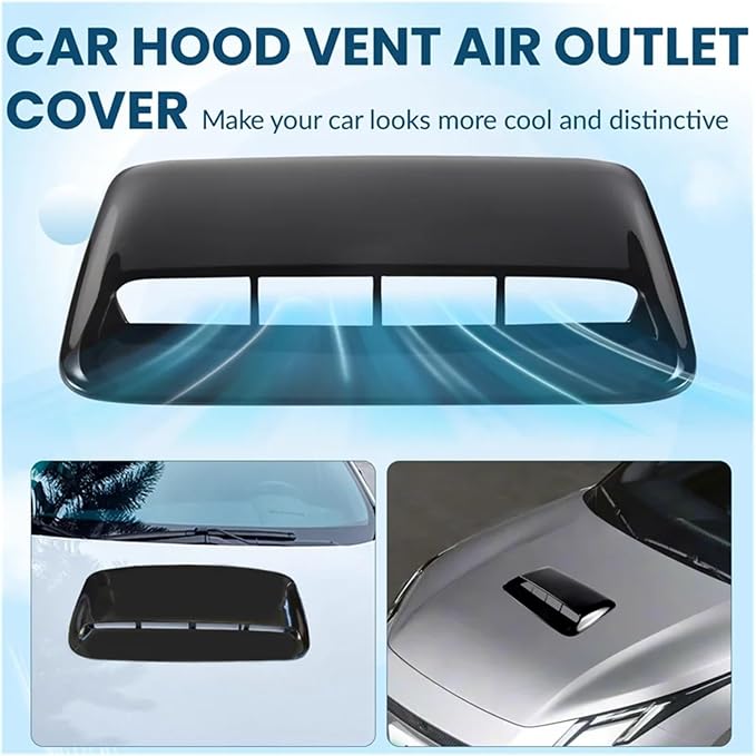 Car Universal Hood Vent Air Outlet Cover Compatible