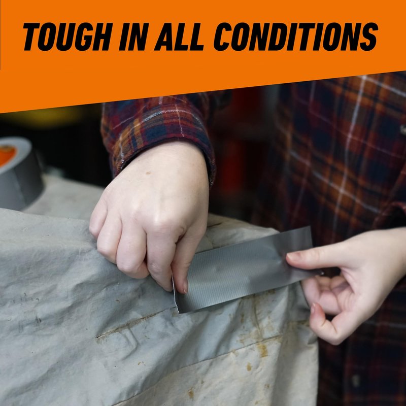 Gorilla Duct Tape, 1.88 in x 10 yd, Silver (Pack of 1) - Utility, Triple Layer Strength, Indoor & Outdoor, Weather Resistant Shell