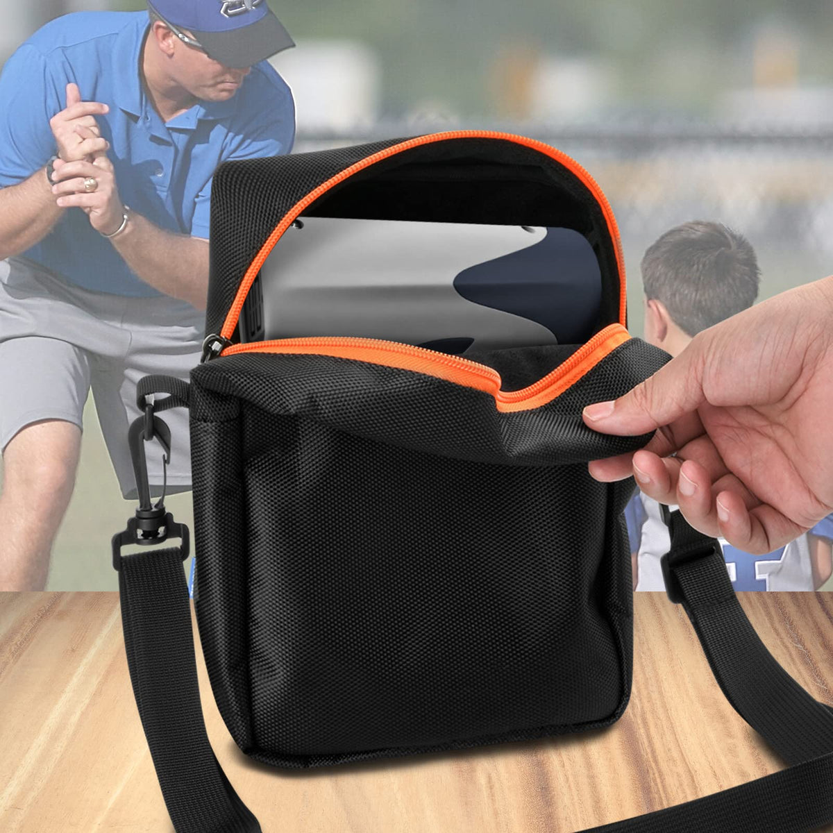 Xxerciz Soft Case for Bushnell Velocity Speed Gun, Nylon Travel Carrying Protective Bag for Baseball Training Speed Radar Gun (Case Only)