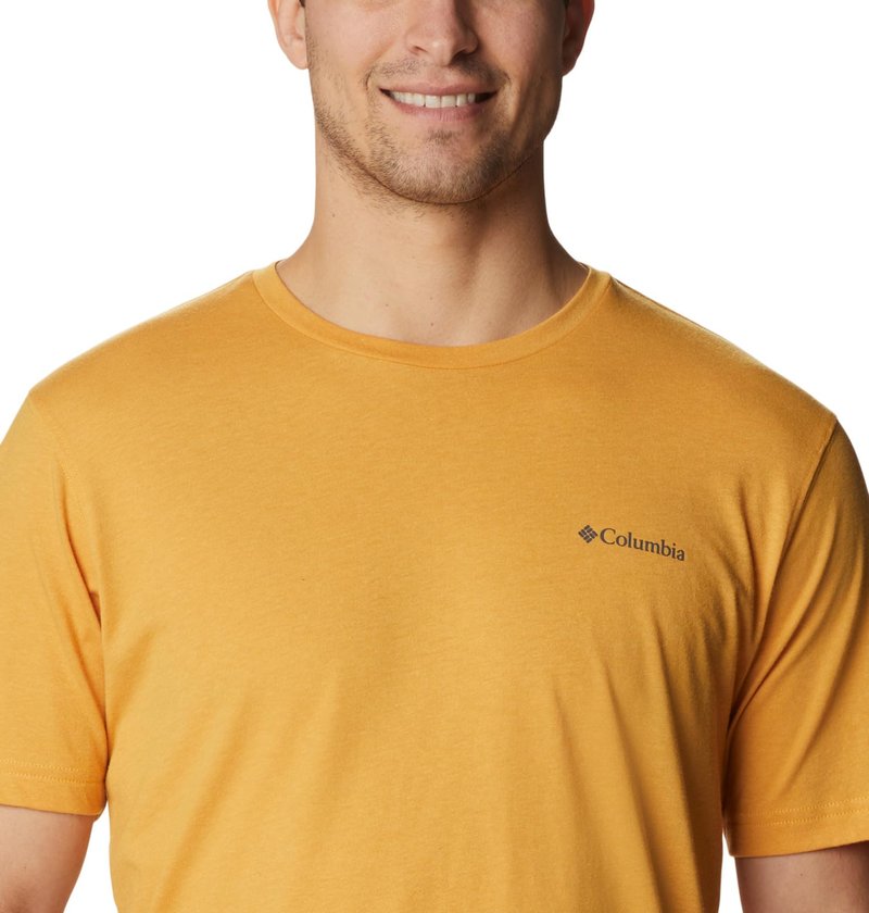 Columbia Men's Thistletown Hills Short Sleeve, Raw Honey, Medium