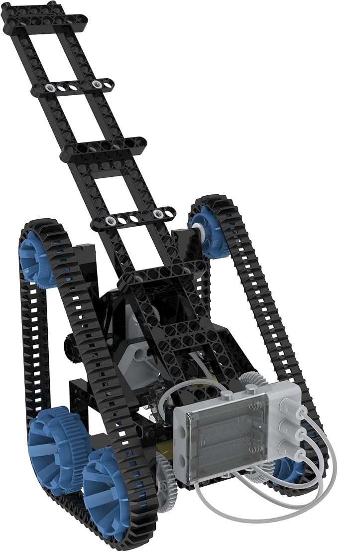 Thames & Kosmos | Robotics Smart Machines: Tracks & Treads | for Kids 8+ | STEM Kit Builds 8 Robots | Color Manual to Help with Assembly | Requires Tablet or Smartphone | Parents' Choice Silver Award