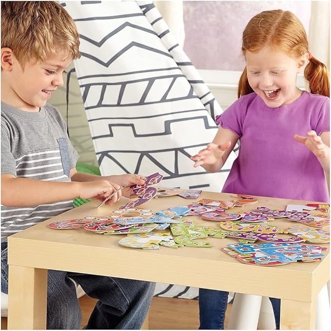Learning Resources Number Puzzle Cards, Early Number Recognition, Toddler Puzzle, 20 Self-Correcting Puzzles, 40 Pieces, Ages 3+