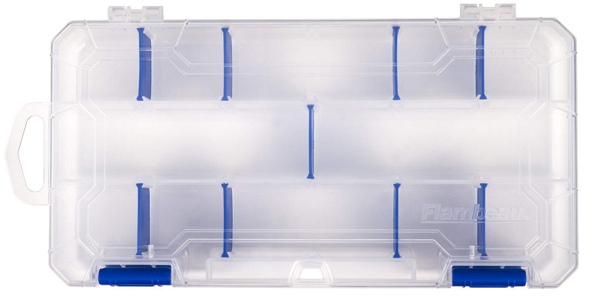 Flambeau Outdoors 3003 Tuff Tainer, Fishing Tackle Tray Box, Includes [9] Zerust Dividers, 18 Compartments - 9.125" x 5" x 1.25"