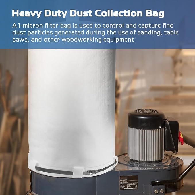 70333 Dust Collector Bag, fit for POWERTEC DC-1512, Vacuum & Dust Collector Bags