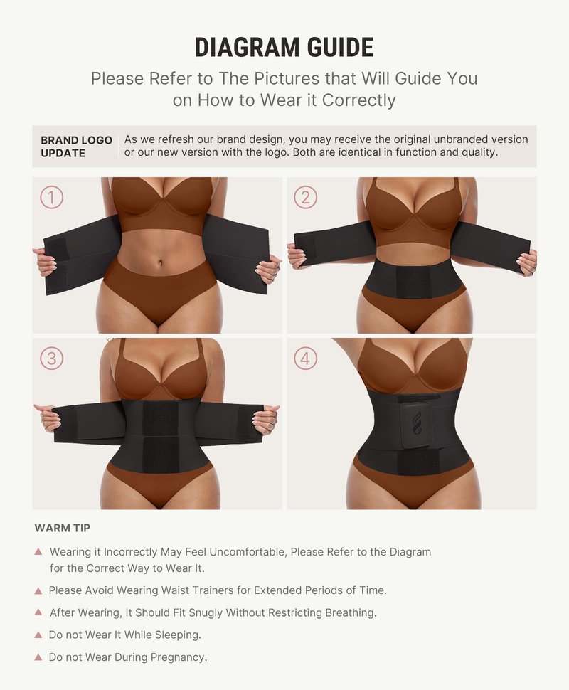 FeelinGirl Workout Waist Trainer Underbust Corsets Cincher Belt Hourglass Corset Body Shaper for Women Black L
