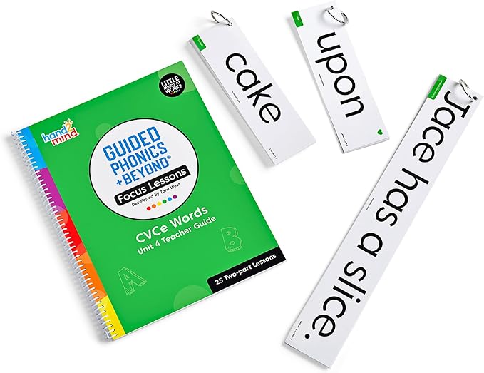 hand2mind Guided Phonics + Beyond Focus Lessons Unit 4 Teacher Guide, Science of Reading Classroom Materials, Kindergarten Homeschool Curriculum Supplies, Early Childhood Education Materials