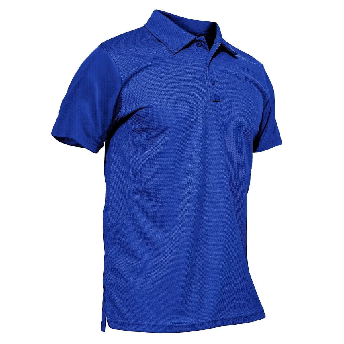 MAGCOMSEN Work Polo Shirts for Men Golf T-Shirts Quick Dry Shirts Summer Shirts Golf Polo Shirts for Men Blue L