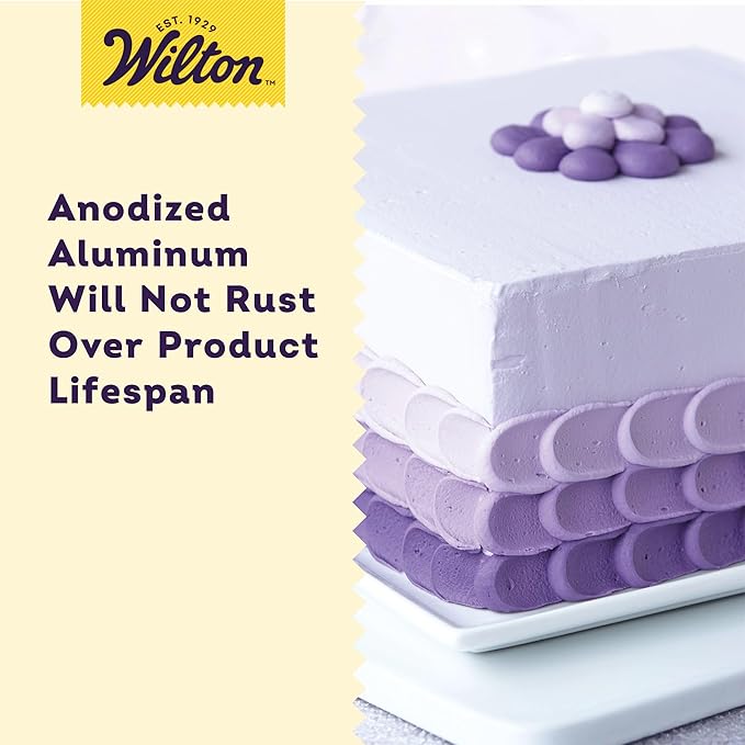 Wilton Aluminum Square Cake Pan, Made Without PFAS, 8 x 8 in