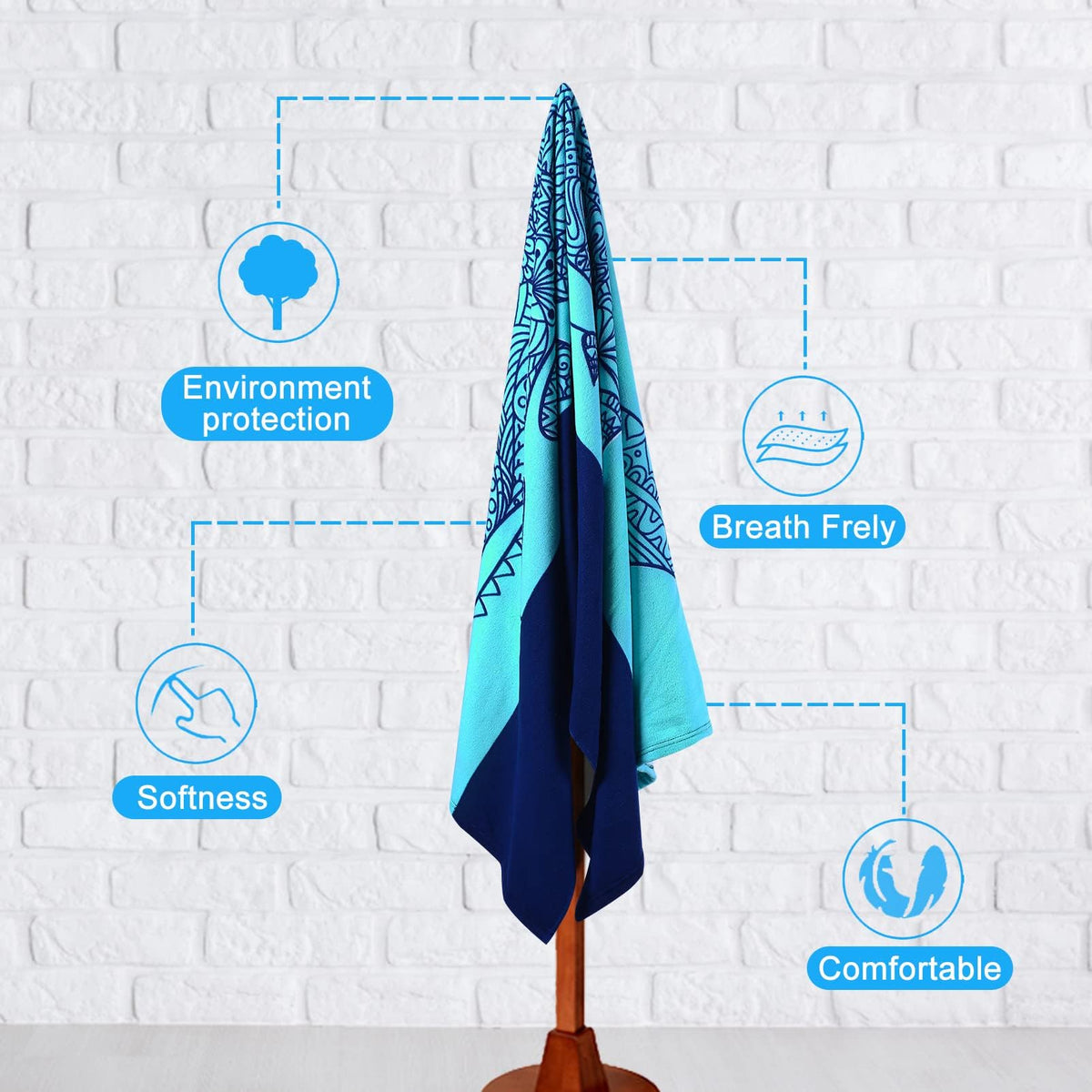 Genovega 2 Packs Oversized Beach Towel Set 36 x 72 in Large Big Pool Camping Swim Clearance Soft Towels Travel Essentials Accessories Must Haves Vacation Necessities Adult Gifts Shark Turtle