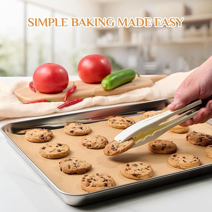 MUCHII 200 Pcs Parchment Paper Sheets for Baking, Precut Non-Stick