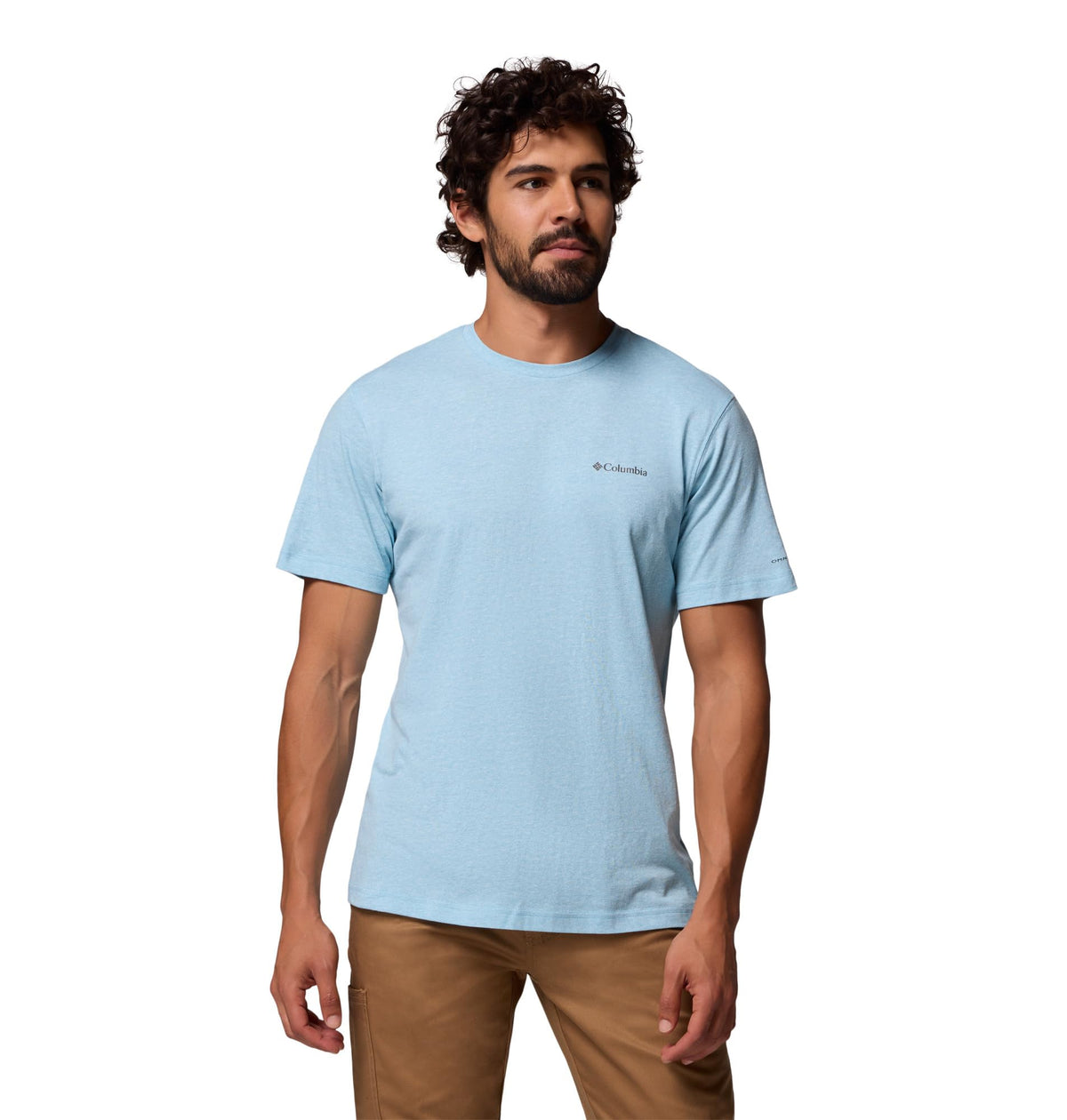Columbia Mens Thistletown Hills Short Sleeve T-Shirt, Vintage Blue Heather, XX-Large