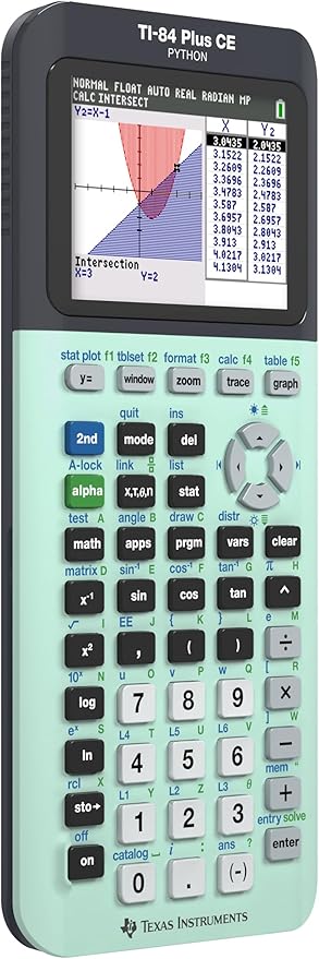 Texas Instruments TI-84 Plus CE Color Graphing Calculator, Mint Small