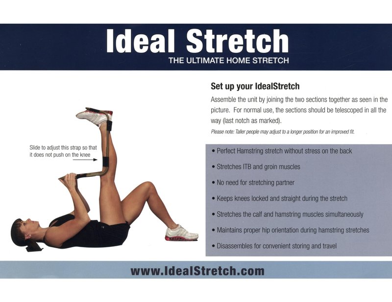 IdealStretch - Original Patented – Hamstring Stretcher, Lower Back Stretcher, Hip Stretcher, & Calf Stretcher - Pain Relief & Leg Stretcher