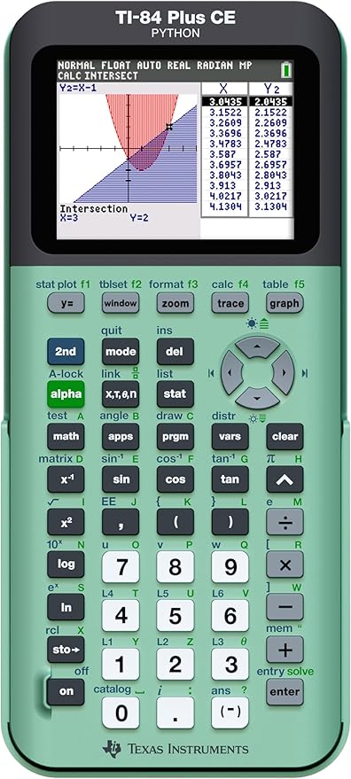Texas Instruments TI-84 Plus CE Color Graphing Calculator, Mint Small