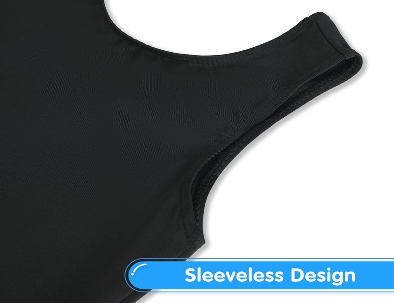 Nokecina Leotard for Girls Gymnastics Size 7-8 Years Old Black Workout Bodysuits One Piece Kids Biketards