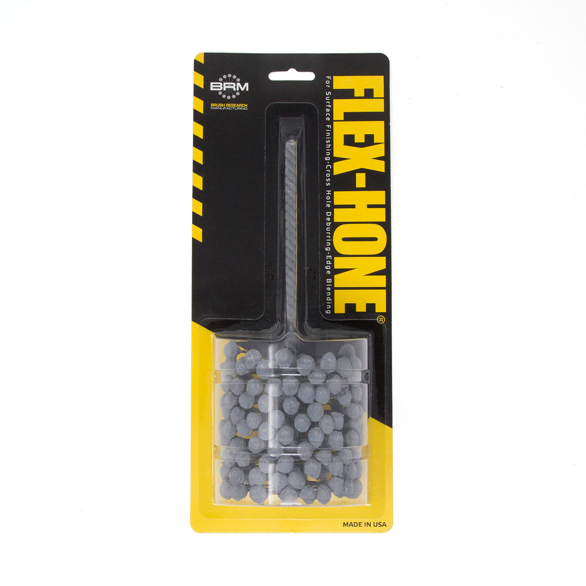 Brush Research BC30024 FLEX-HONE®, 3" (76.2mm) Diameter, 240 Grit, Silicon Carbide, For Mild Steel, Stainless Steel, Cast Iron and Softer Ferrous Materials