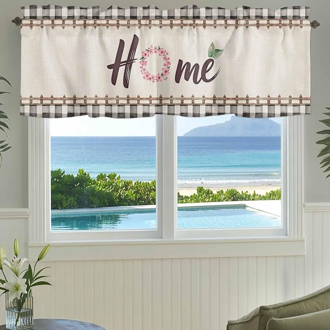 Spring Flowers Curtain Valances