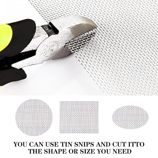 Wire Mesh Stainless Steel Woven Wire Mesh Screen 6 Mesh 300X 210mm Air Vent