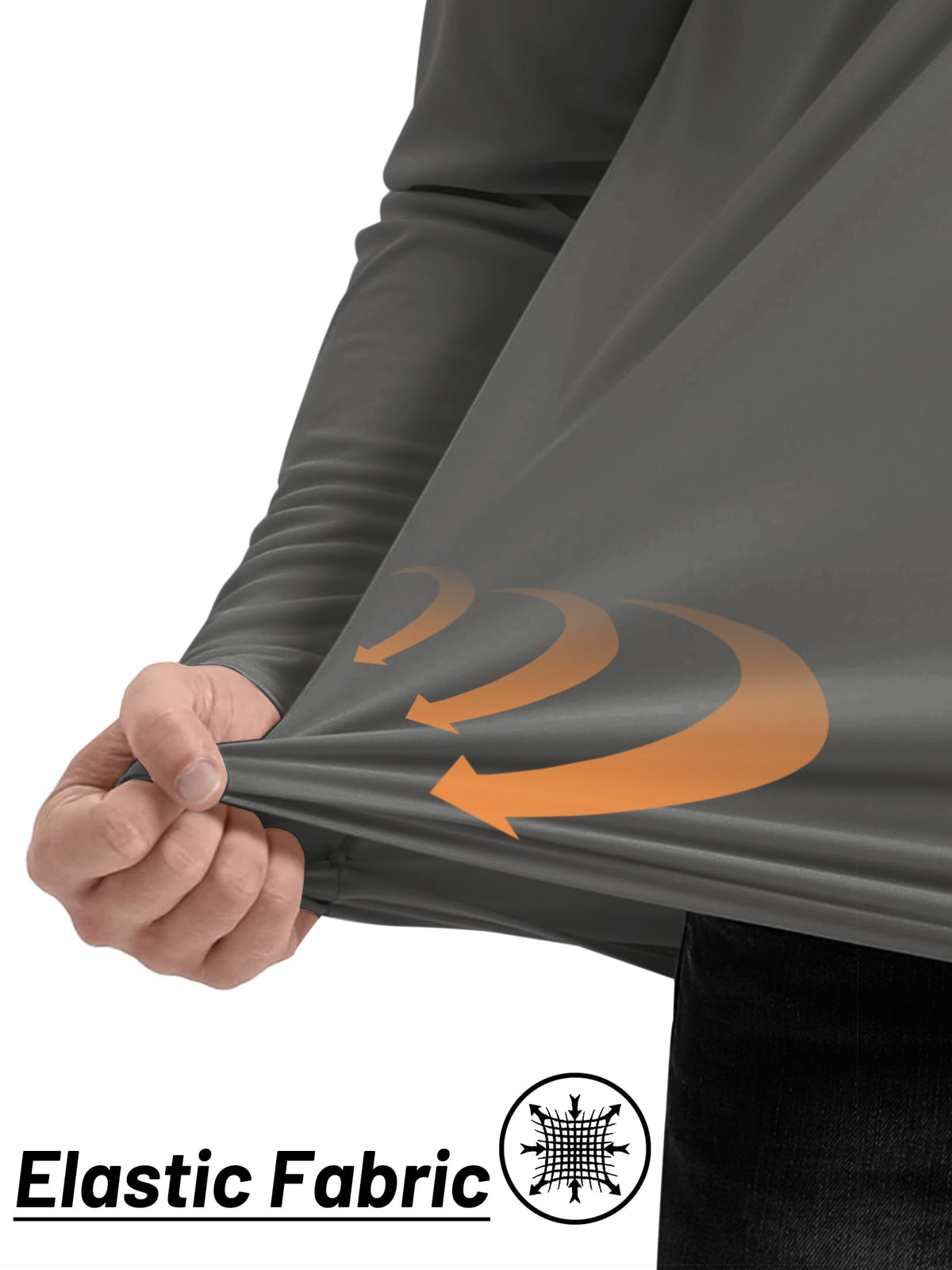 TACVASEN Mens Pullover Athletic T- Shirts Rash Guard for Men Long Sleeve Sun Proction Quarter Zip Quick Dry Fit Workout Shirts Dark Grey XXL