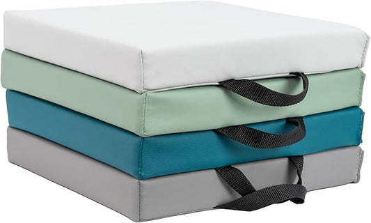 Factory Direct Partners Softscape Toddler, 12" Square, 4-Piece-Glacier Floor Cushion