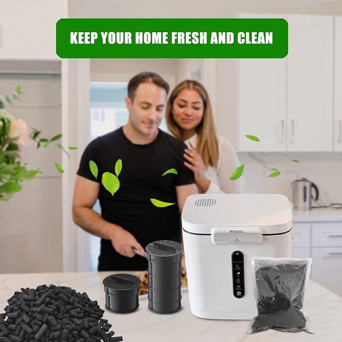 Odor Absorbing Carbon Refills for Fylecen Kitchen Smart Compost Bin,