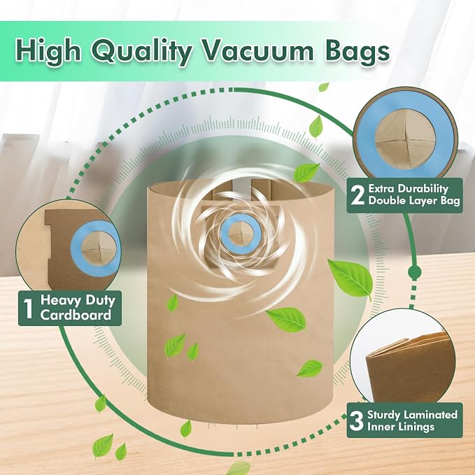 15 Pack DXVA19-4102 Vacuum Bags Compatible