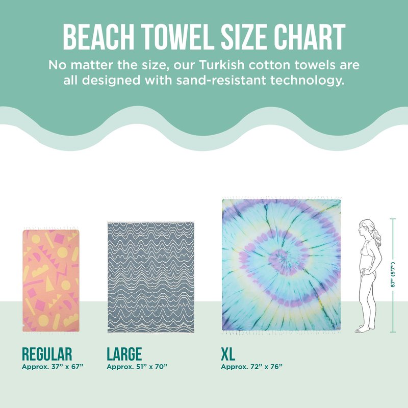 Sand Cloud Turkish Beach Towel - Sand Resistant - 100% Certified Organic Turkish Towel - Quick Dry Towel for Beach, Picnic, Blanket or Bath Towel - As Seen on Shark Tank - Gocek (Coral)