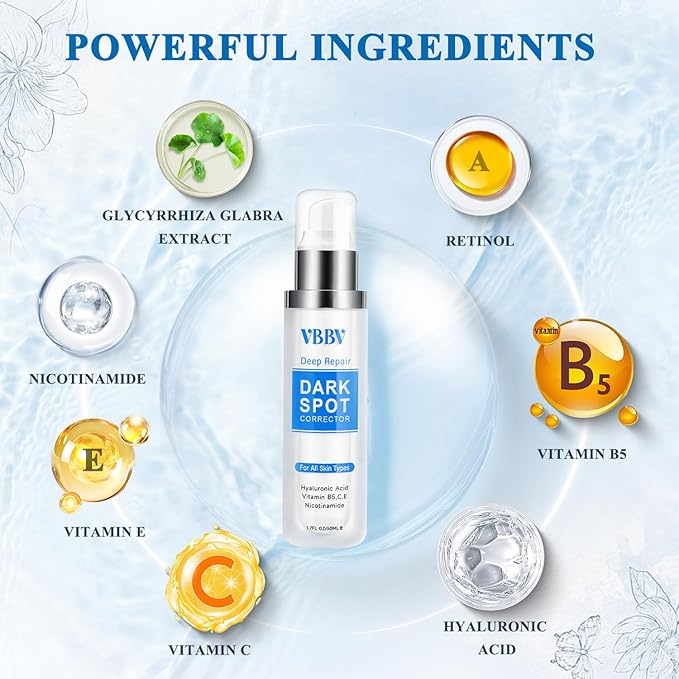 Dark Spot Remover for Face and Body, Dark Spot Corrector, Age Spot Sun Spot Freckles Dark Spot Remover, Melasma Treatment for Face, Advanced Skin Care Cream for Women and Men