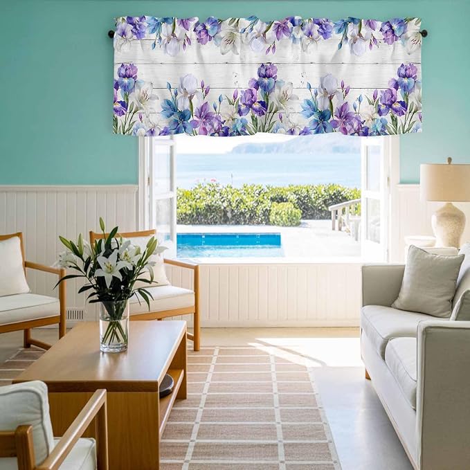 Spring Flowers Curtain Valances