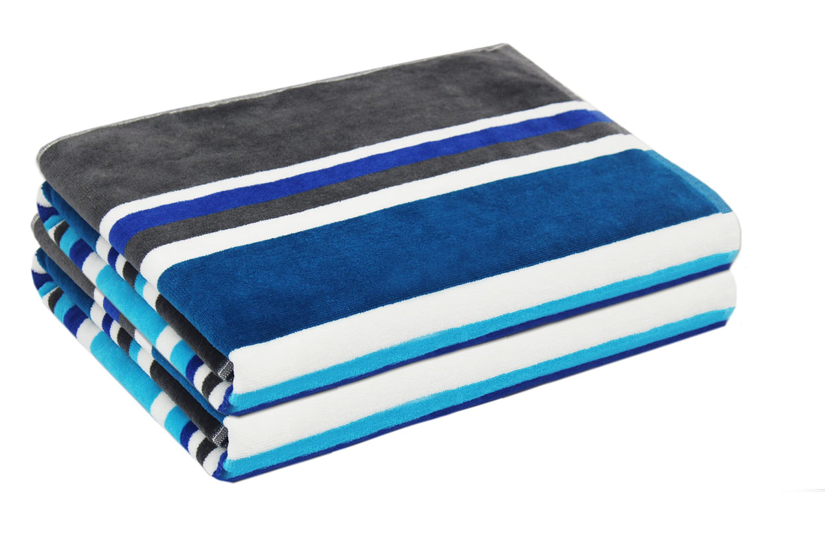 COTTON CRAFT Oversized XL Beach Towels - 39 x 68 inches - 2 Pack