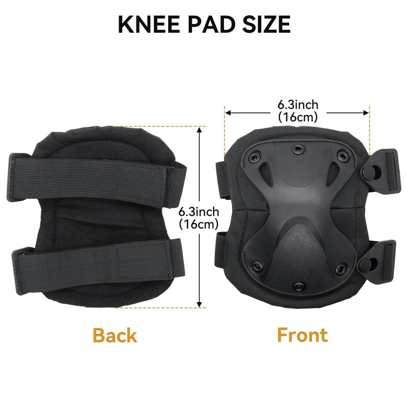 AOUTACC Combat Knee Protective Pads for Outdoor CS Paintball Game Cycling Safety Skateboarding Gear Skates Knee Protection Guard Pads